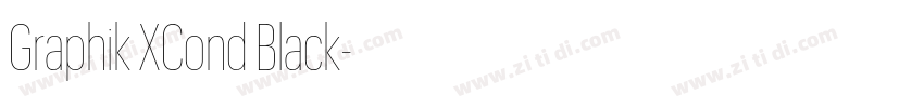 Graphik XCond Black字体转换